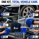Autojack Car Cleaning Kit 20 Piece Automotive Care Set For Interior & Exterior, Includes Storage Bag