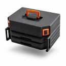 Lumberjack 300Pc HSS Drill Bit Set for Masonry Metal Wood Flat Pozi Bits in Case