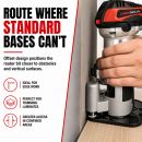Lumberjack Router Base Kit Plunge, Tilt & Offset Bases for 1/4 Inch Trim Routers